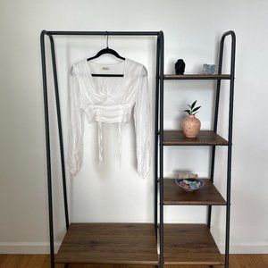 Homecoming Honolulu Long Sleeve Tied Crop Top